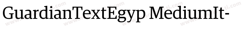 GuardianTextEgyp MediumIt字体转换